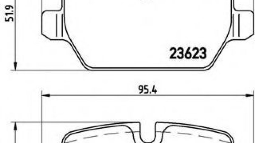 Set placute frana,frana disc BMW Seria 3 Cupe (E92) (2006 - 2013) BREMBO P 06 037 piesa NOUA