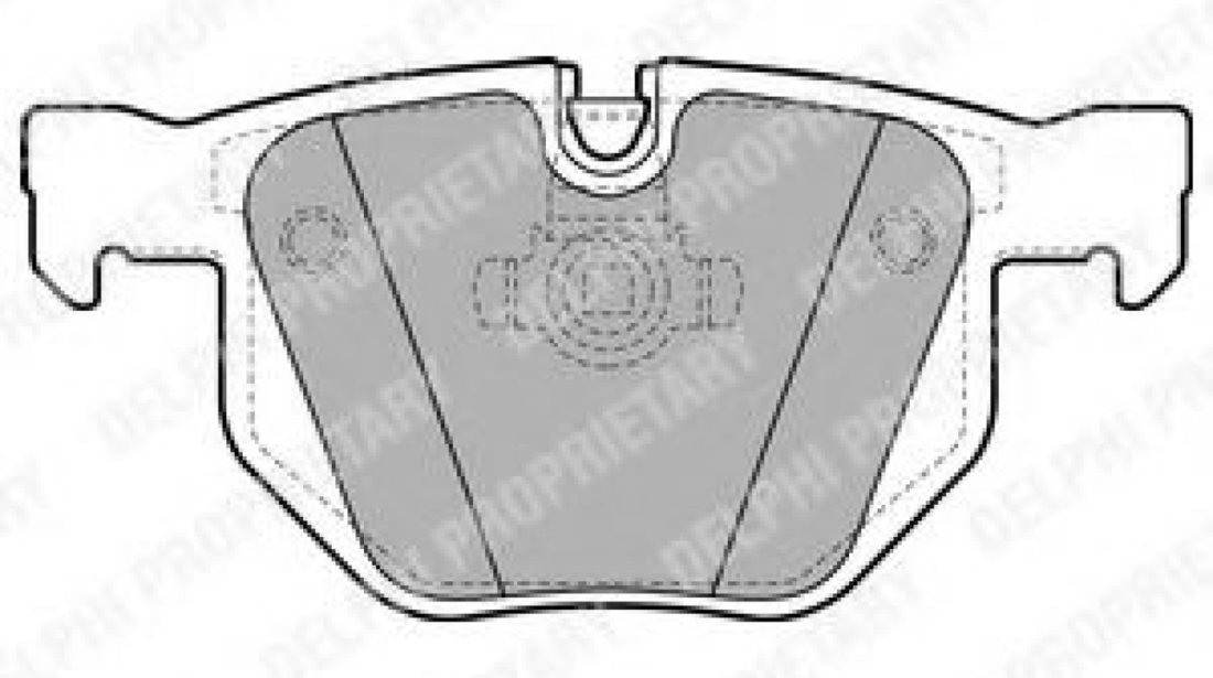 Set placute frana,frana disc BMW Seria 3 Cupe (E92) (2006 - 2013) DELPHI LP1927 piesa NOUA