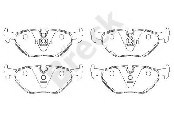 Set placute frana,frana disc BMW Seria 3 (E36) (1990 - 1998) Break 20995 00 704 00 piesa NOUA