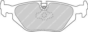 Set placute frana,frana disc BMW Seria 3 (E36) (1990 - 1998) FERODO FDB850 piesa NOUA