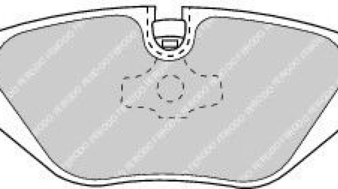 Set placute frana,frana disc BMW Seria 3 (E46) (1998 - 2005) FERODO FDB850 piesa NOUA