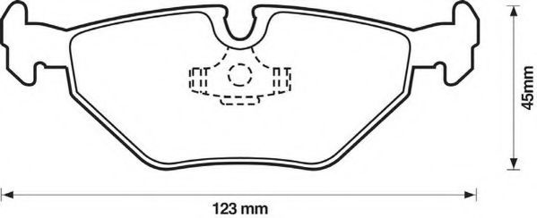 Set placute frana,frana disc BMW Seria 3 (E46) (1998 - 2005) JURID 571960JC piesa NOUA