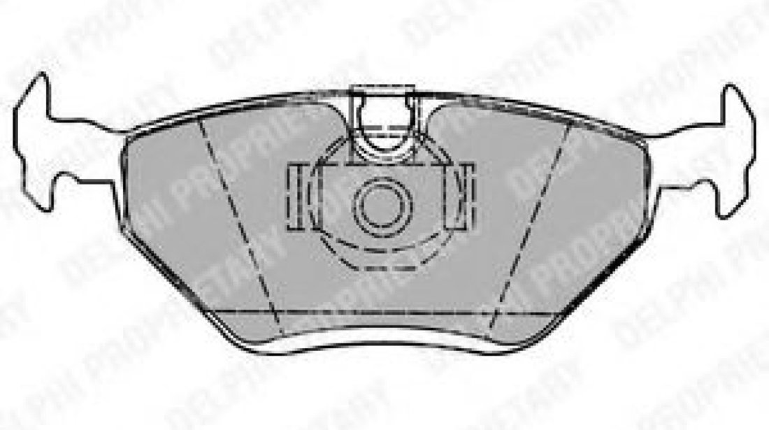 Set placute frana,frana disc BMW Seria 3 (E46) (1998 - 2005) DELPHI LP1423 piesa NOUA