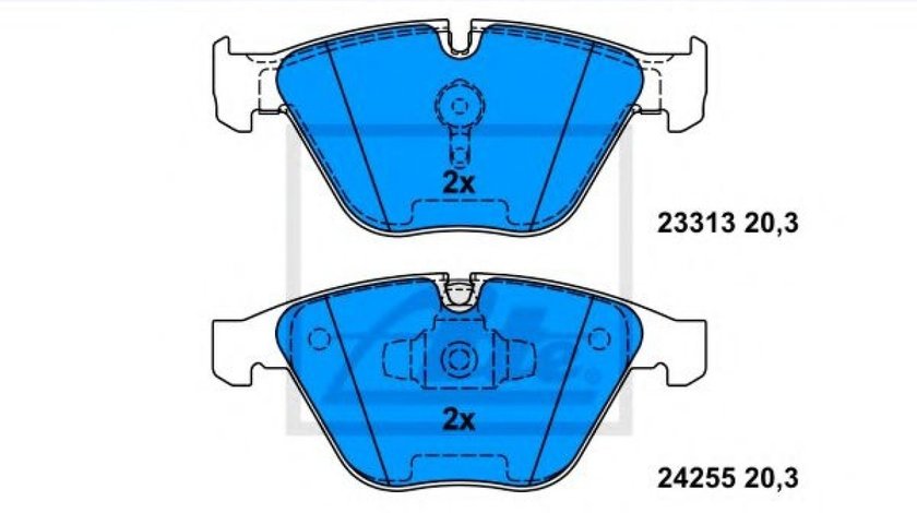 Set placute frana,frana disc BMW Seria 3 (E90) (2005 - 2011) ATE 13.0460-7238.2 piesa NOUA