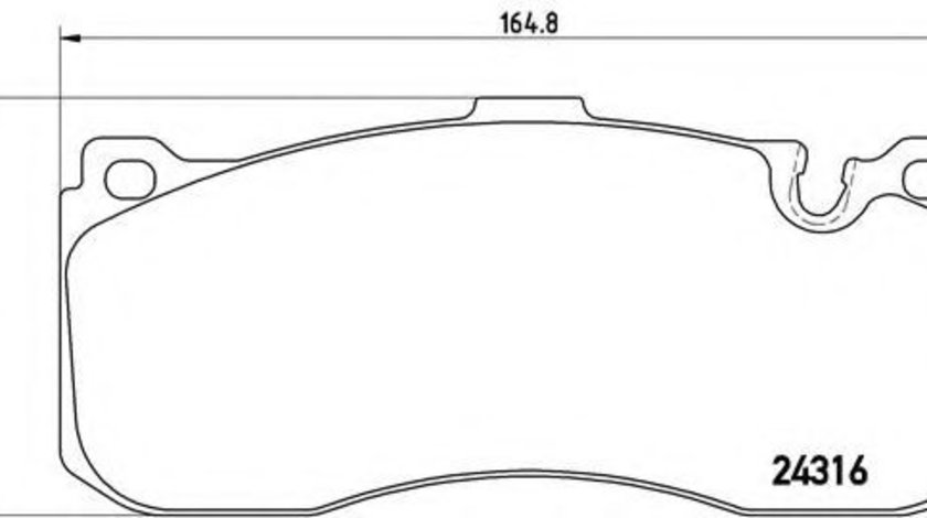 Set placute frana,frana disc BMW Seria 3 (E90) (2005 - 2011) BREMBO P 06 041 piesa NOUA