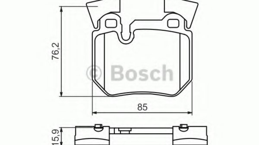 Set placute frana,frana disc BMW Seria 3 (E90) (2005 - 2011) BOSCH 0 986 494 421 piesa NOUA