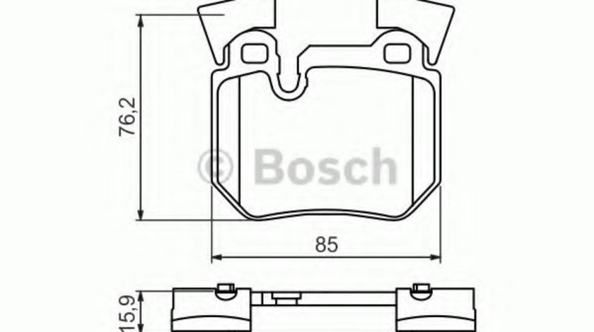 Set placute frana,frana disc BMW Seria 3 (E90) (2005 - 2011) BOSCH 0 986 494 421 piesa NOUA