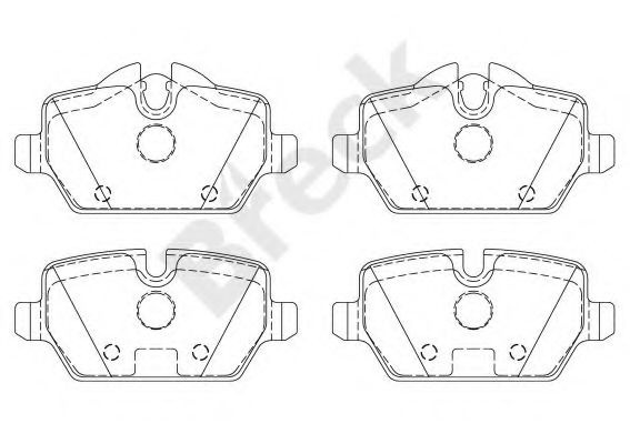 Set placute frana,frana disc BMW Seria 3 (E90) (2005 - 2011) Break 23623 00 704 00 piesa NOUA