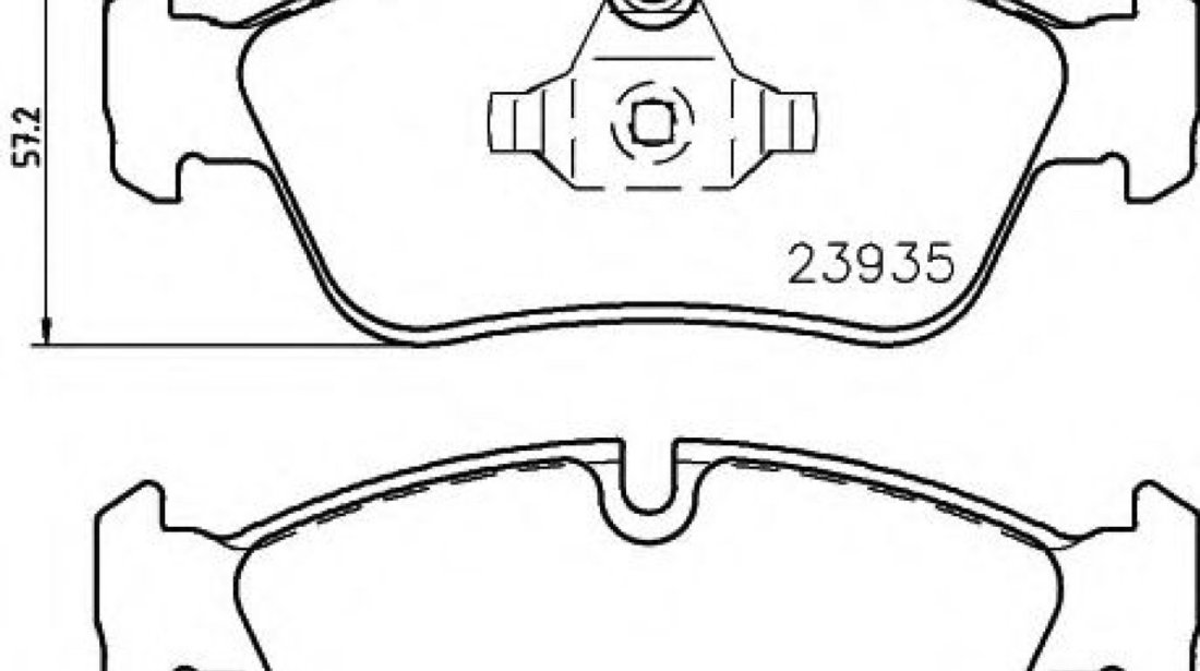 Set placute frana,frana disc BMW Seria 3 (E90) (2005 - 2011) TEXTAR 2393501 piesa NOUA