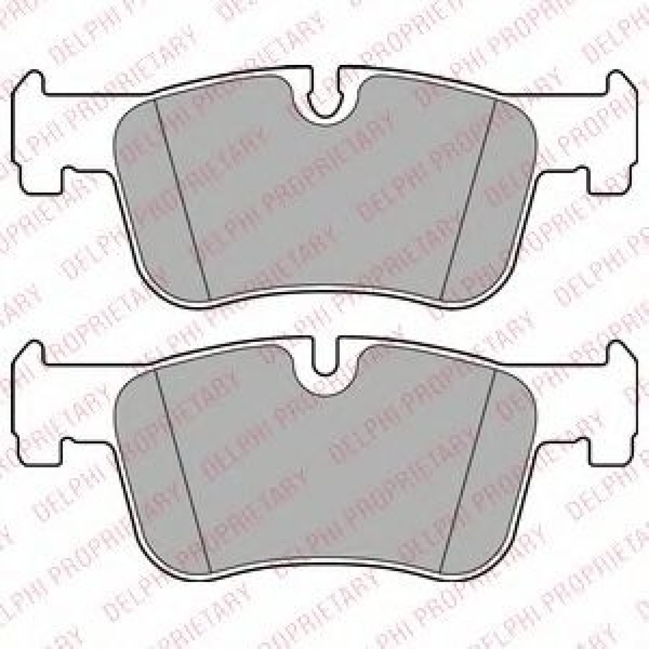 Set placute frana,frana disc BMW Seria 3 Gran Turismo (F34) (2013 - 2016) DELPHI LP2285 piesa NOUA