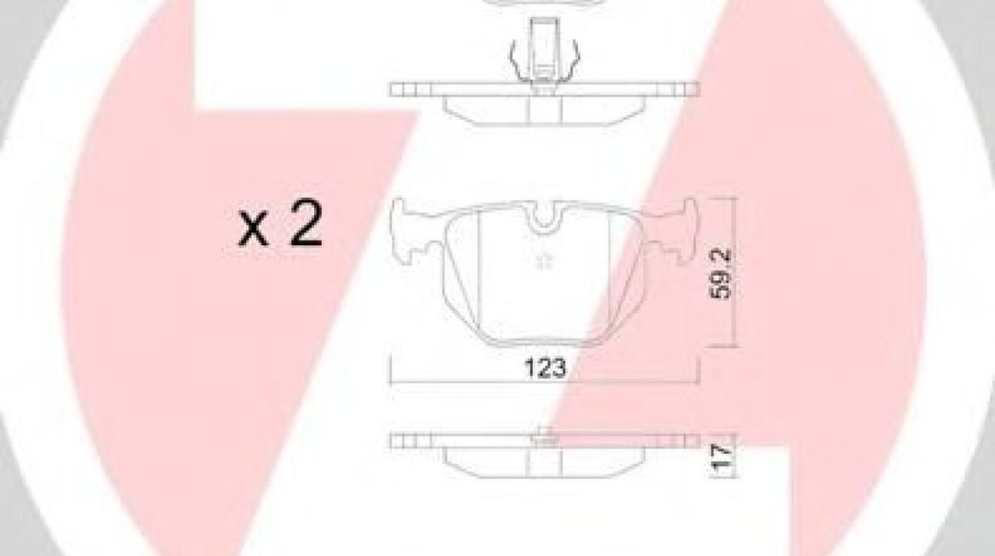 Set placute frana,frana disc BMW Seria 3 Touring (E46) (1999 - 2005) ZIMMERMANN 21487.170.1 piesa NOUA