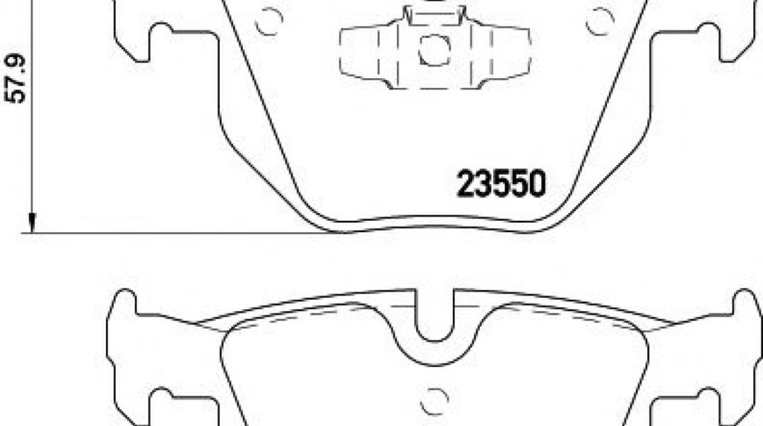 Set placute frana,frana disc BMW Seria 3 Touring (E91) (2005 - 2012) TEXTAR 2355001 piesa NOUA