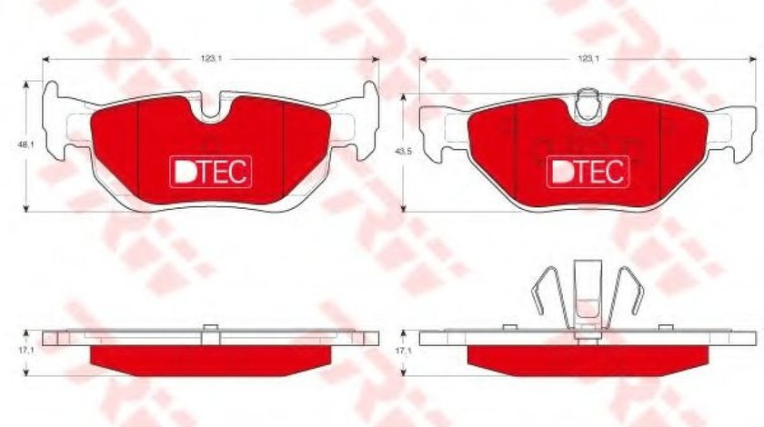 Set placute frana,frana disc BMW Seria 3 Touring (E91) (2005 - 2012) TRW GDB1626DTE piesa NOUA