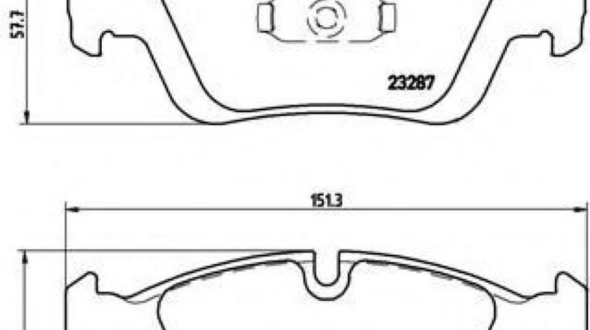 Set placute frana,frana disc BMW Seria 3 Touring (E46) (1999 - 2005) BREMBO P 06 024 piesa NOUA