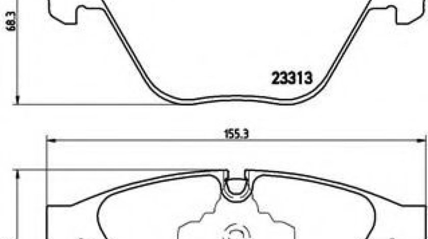 Set placute frana,frana disc BMW Seria 3 Touring (E91) (2005 - 2012) BREMBO P 06 055 piesa NOUA