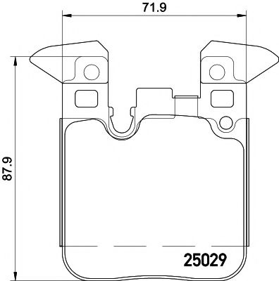 Set placute frana,frana disc BMW Seria 3 Touring (F31) (2011 - 2016) TEXTAR 2502902 piesa NOUA