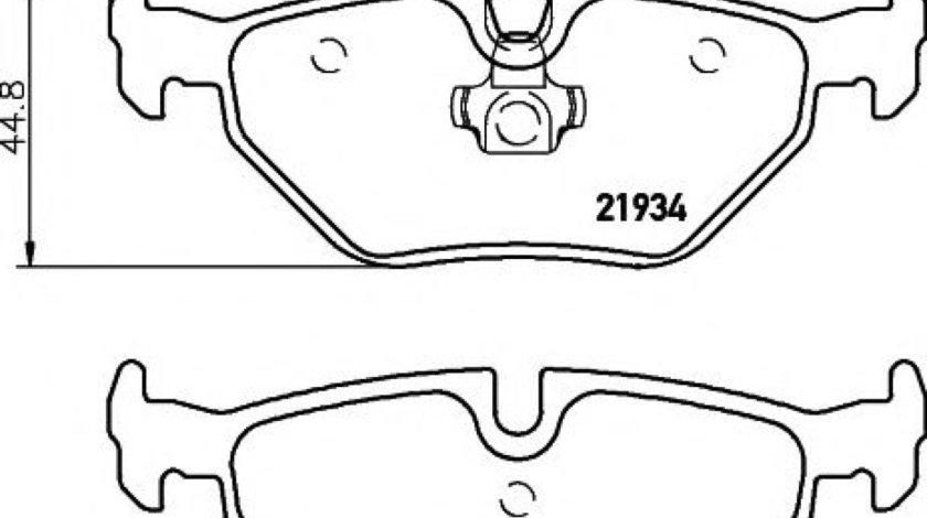 Set placute frana,frana disc BMW Seria 3 Touring (E46) (1999 - 2005) TEXTAR 2193402 piesa NOUA