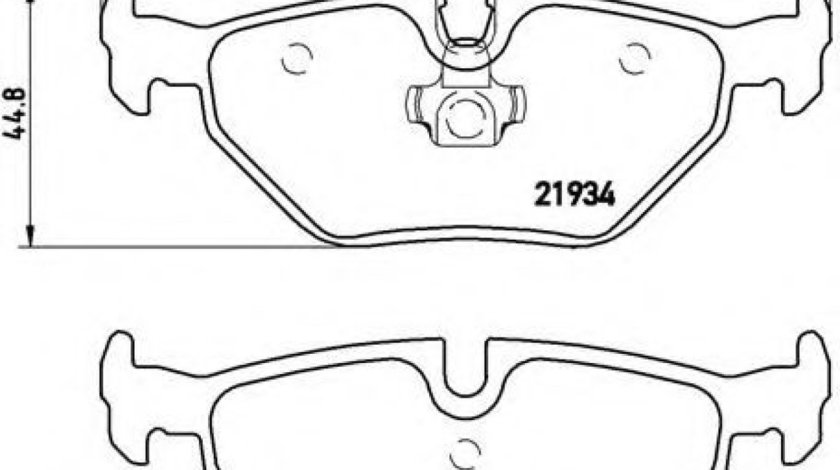 Set placute frana,frana disc BMW Seria 3 Cabriolet (E46) (2000 - 2007) BREMBO P 06 025 piesa NOUA