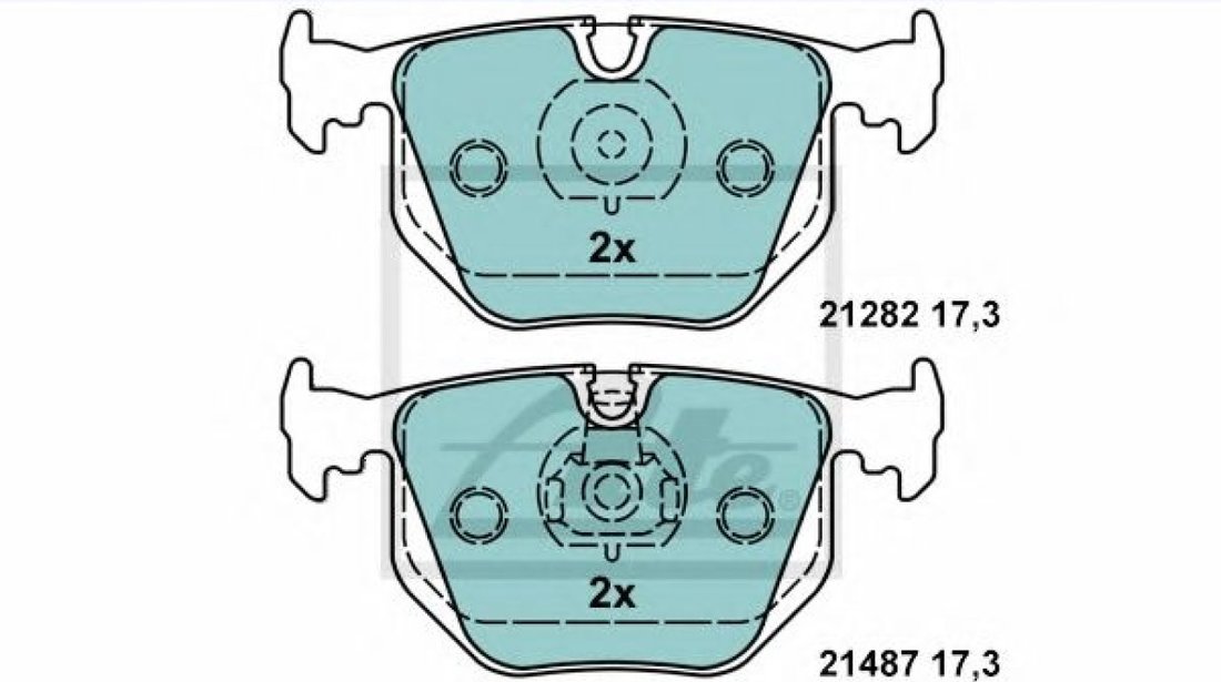 Set placute frana,frana disc BMW Seria 3 Cabriolet (E46) (2000 - 2007) ATE 13.0470-7079.2 piesa NOUA