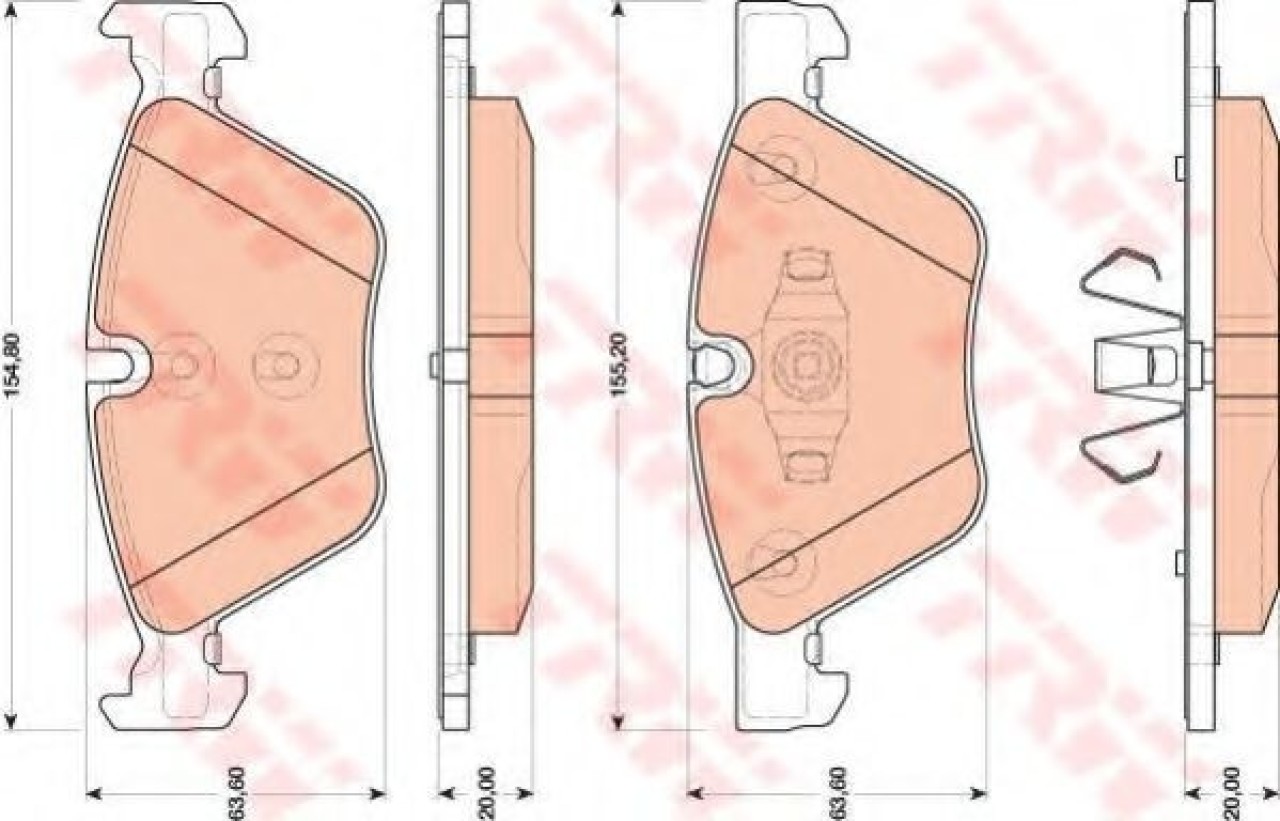 Set placute frana,frana disc BMW Seria 3 Cabriolet (E93) (2006 - 2013) TRW GDB1810 piesa NOUA