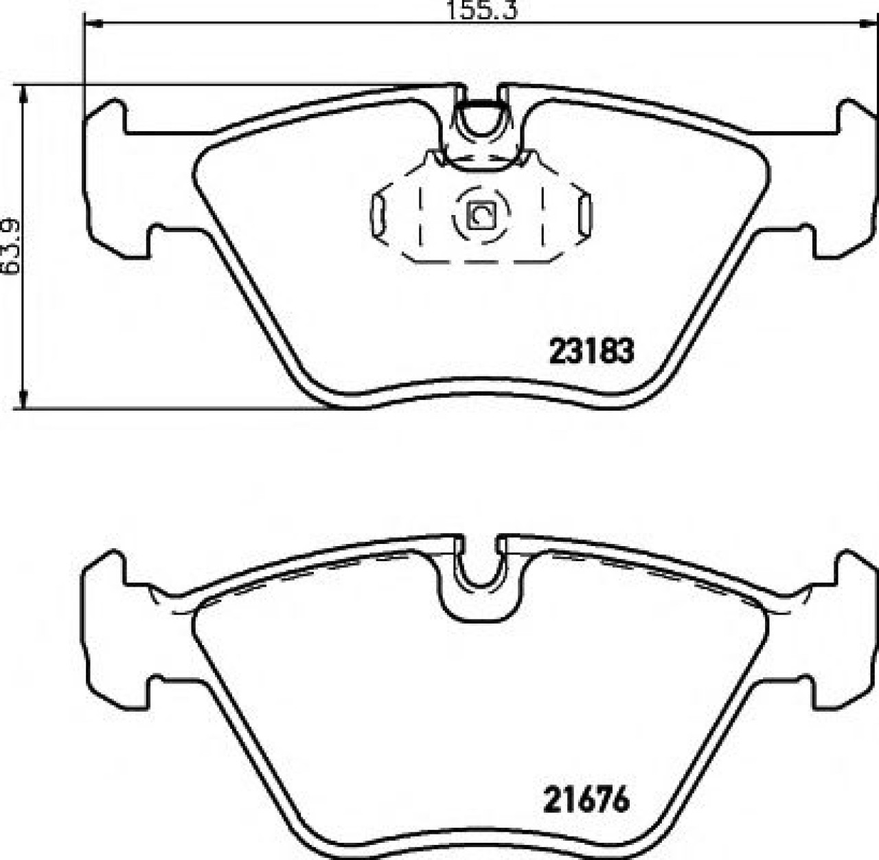 Set placute frana,frana disc BMW Seria 3 Cabriolet (E46) (2000 - 2007) TEXTAR 2318302 piesa NOUA