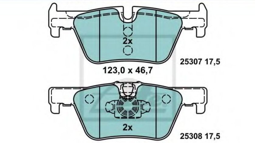 Set placute frana,frana disc BMW Seria 4 Cupe (F32, F82) (2013 - 2016) ATE 13.0470-3859.2 piesa NOUA