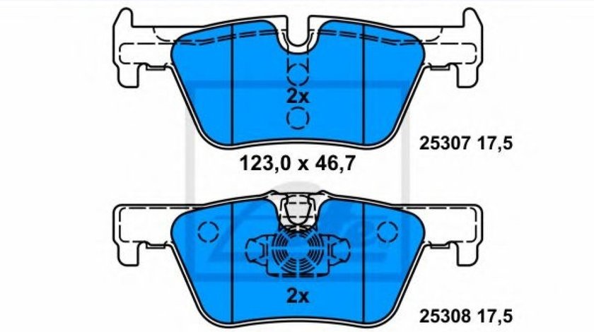 Set placute frana,frana disc BMW Seria 4 Gran Coupe (F36) (2014 - 2016) ATE 13.0460-3859.2 piesa NOUA