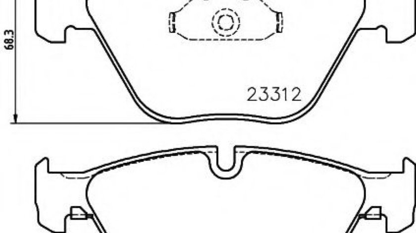 Set placute frana,frana disc BMW Seria 5 (E60) (2003 - 2010) TEXTAR 2331211 piesa NOUA