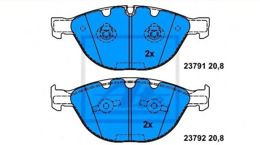 Set placute frana,frana disc BMW Seria 5 (E60) (2003 - 2010) ATE 13.0460-7210.2 piesa NOUA