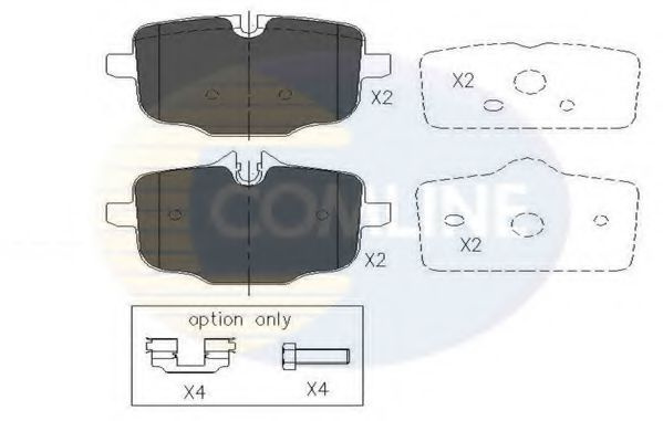 Set placute frana,frana disc BMW Seria 5 (F10, F18) (2009 - 2016) COMLINE CBP06072 piesa NOUA