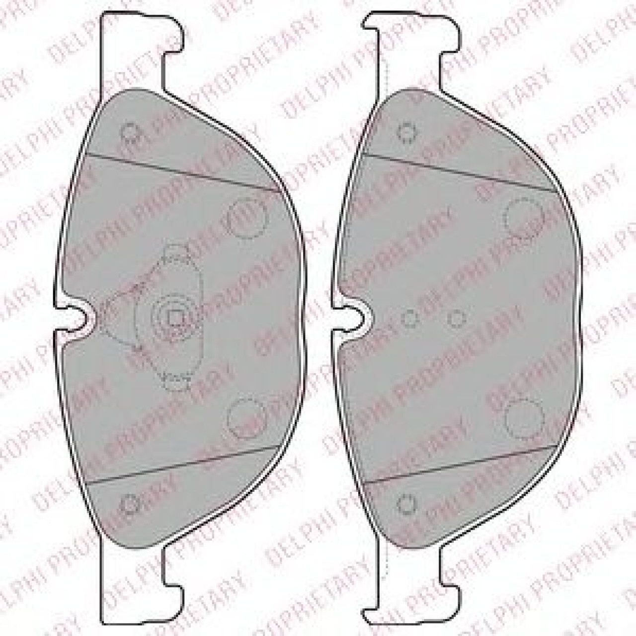 Set placute frana,frana disc BMW Seria 5 (F10, F18) (2009 - 2016) DELPHI LP2189 piesa NOUA