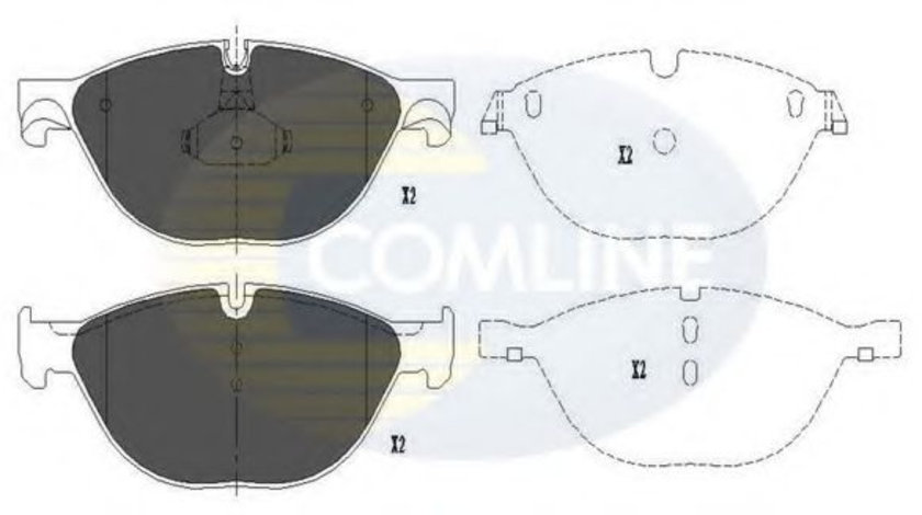 Set placute frana,frana disc BMW Seria 5 (F10, F18) (2009 - 2016) COMLINE CBP06017 piesa NOUA