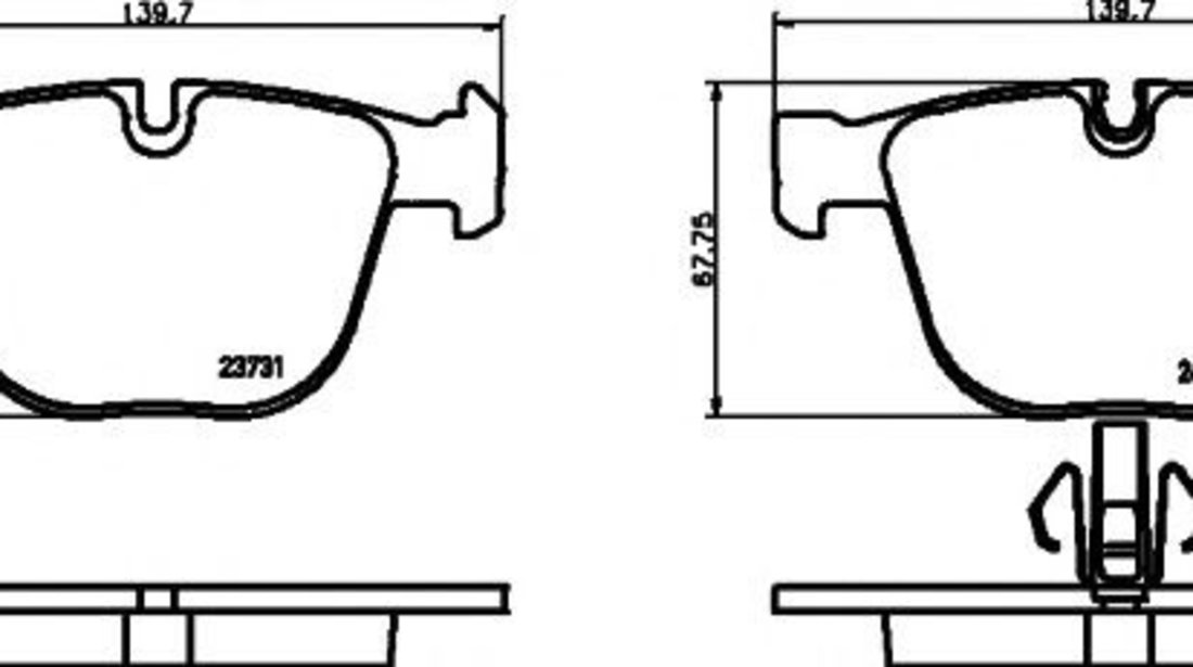 Set placute frana,frana disc BMW Seria 5 Gran Turismo (F07) (2009 - 2016) TEXTAR 2373101 piesa NOUA