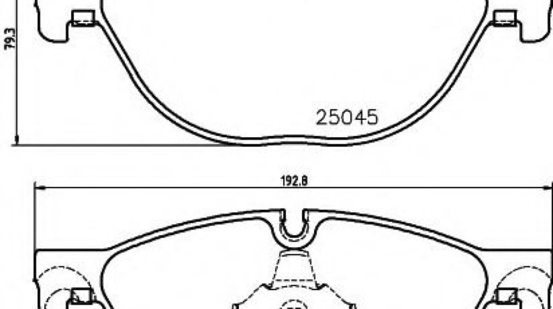 Set placute frana,frana disc BMW Seria 5 Gran Turismo (F07) (2009 - 2016) TEXTAR 2504501 piesa NOUA