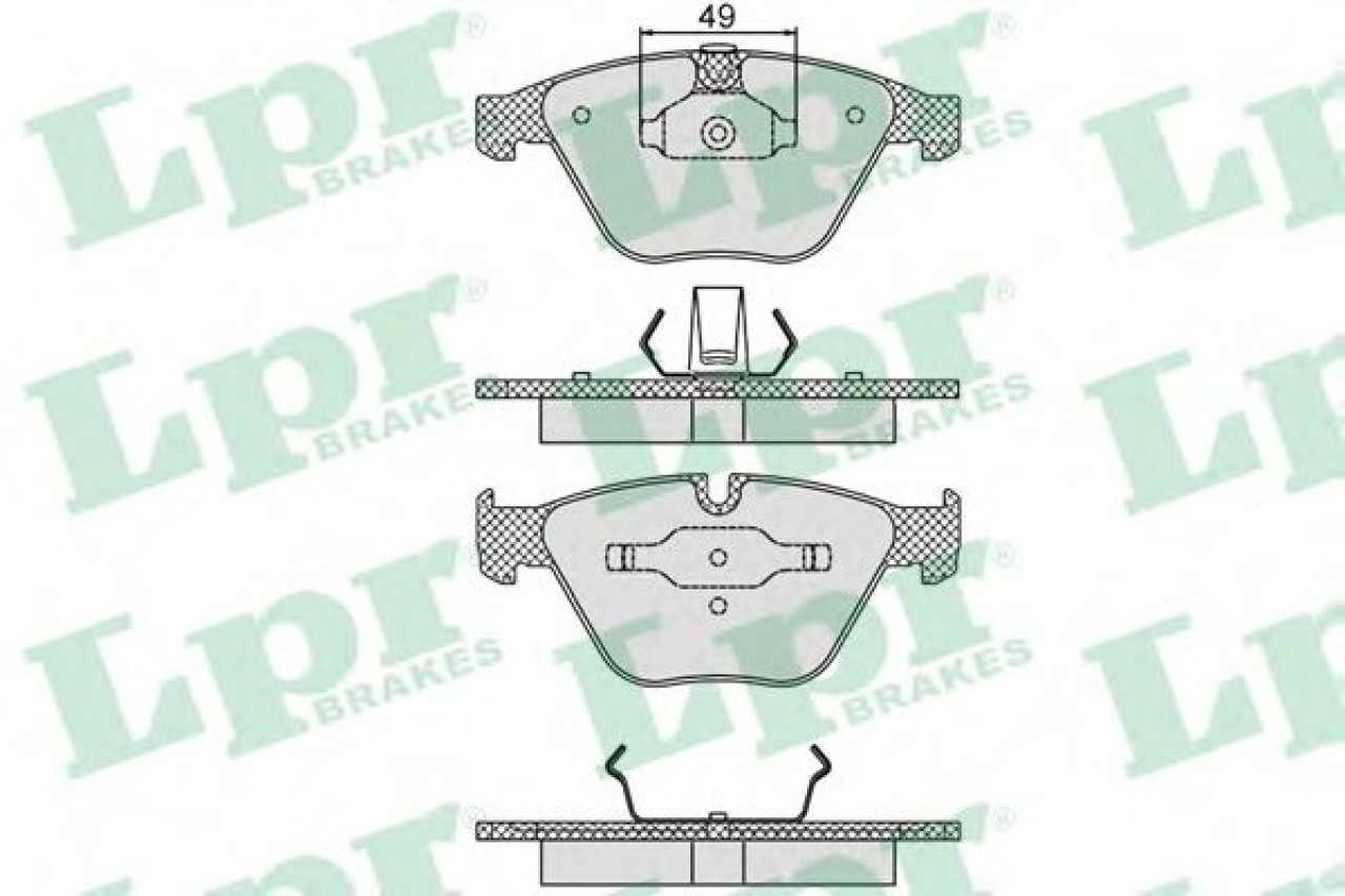 Set placute frana,frana disc BMW Seria 5 Touring (E61) (2004 - 2010) LPR 05P1193 piesa NOUA