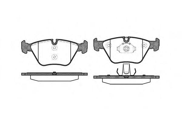 Set placute frana,frana disc BMW Seria 5 Touring (E39) (1997 - 2004) REMSA 0963.00 piesa NOUA