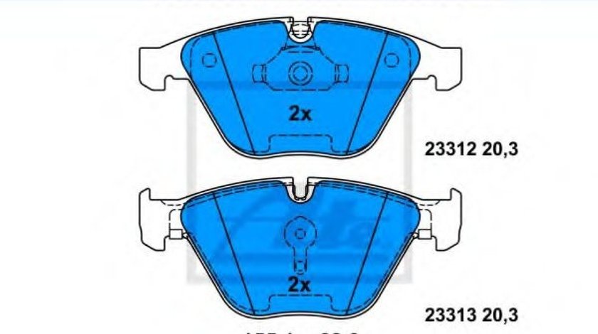 Set placute frana,frana disc BMW Seria 6 (E63) (2004 - 2010) ATE 13.0460-7296.2 piesa NOUA