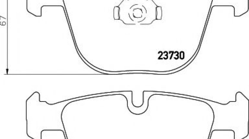 Set placute frana,frana disc BMW Seria 6 (E63) (2004 - 2010) TEXTAR 2373001 piesa NOUA