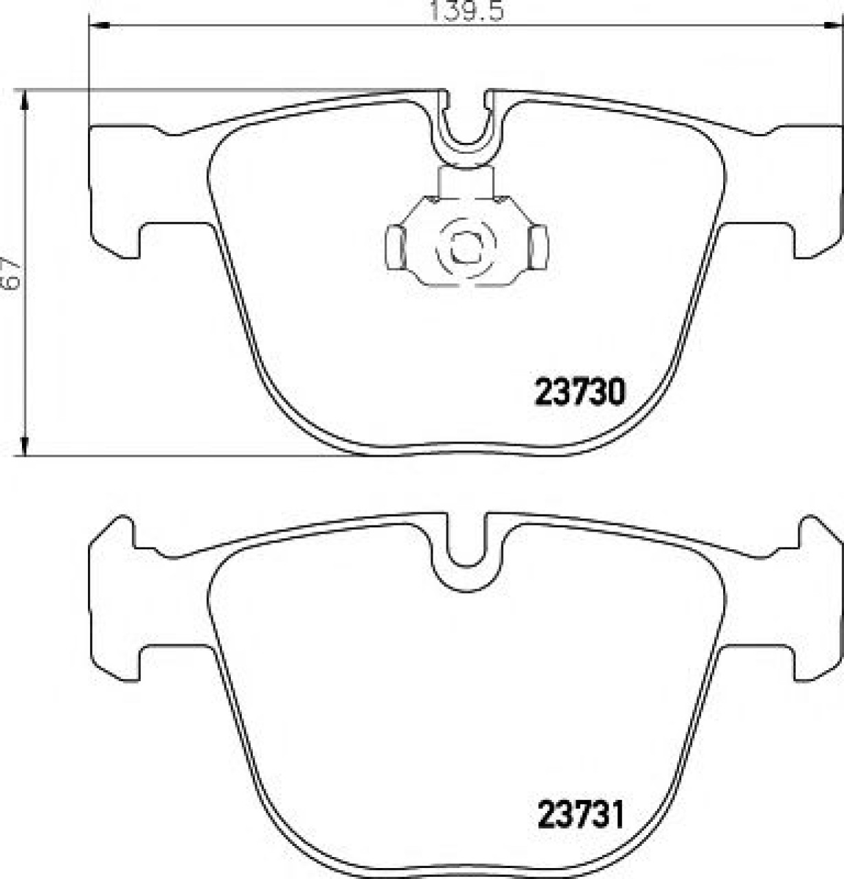 Set placute frana,frana disc BMW Seria 6 Cabriolet (E64) (2004 - 2010) TEXTAR 2373001 piesa NOUA