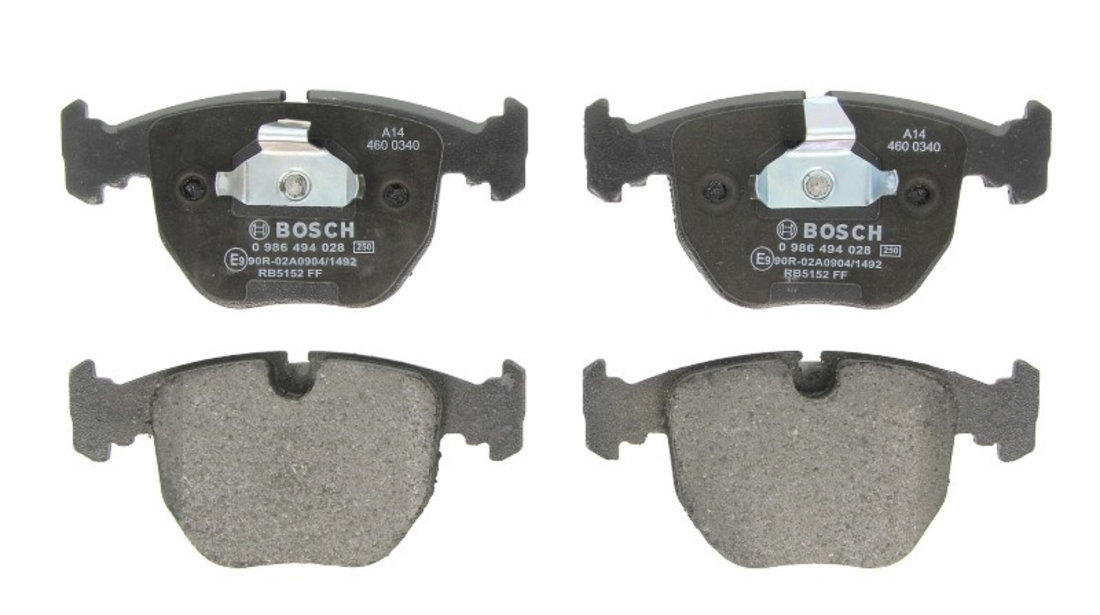 Set placute frana,frana disc BMW Seria 7 (E38) (1994 - 2001) BOSCH 0 986 494 028 piesa NOUA