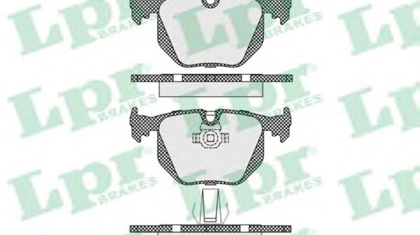 Set placute frana,frana disc BMW Seria 7 (E38) (1994 - 2001) LPR 05P1231 piesa NOUA