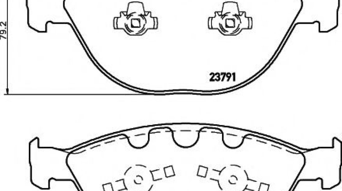 Set placute frana,frana disc BMW Seria 7 (E65, E66, E67) (2001 - 2009) TEXTAR 2379101 piesa NOUA