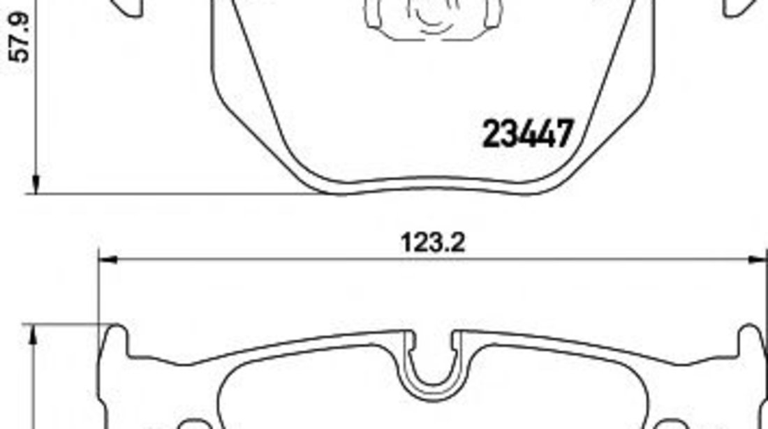 Set placute frana,frana disc BMW Seria 7 (E65, E66, E67) (2001 - 2009) TEXTAR 2344702 piesa NOUA