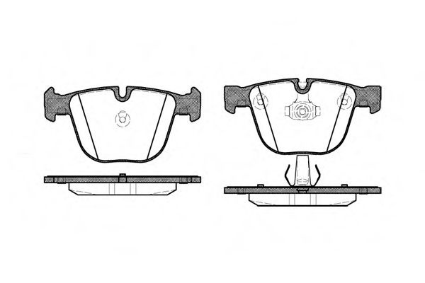 Set placute frana,frana disc BMW Seria 7 (E65, E66, E67) (2001 - 2009) REMSA 0892.00 piesa NOUA