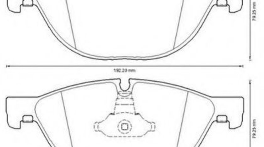 Set placute frana,frana disc BMW Seria 7 (F01, F02, F03, F04) (2008 - 2015) JURID 573292JC piesa NOUA