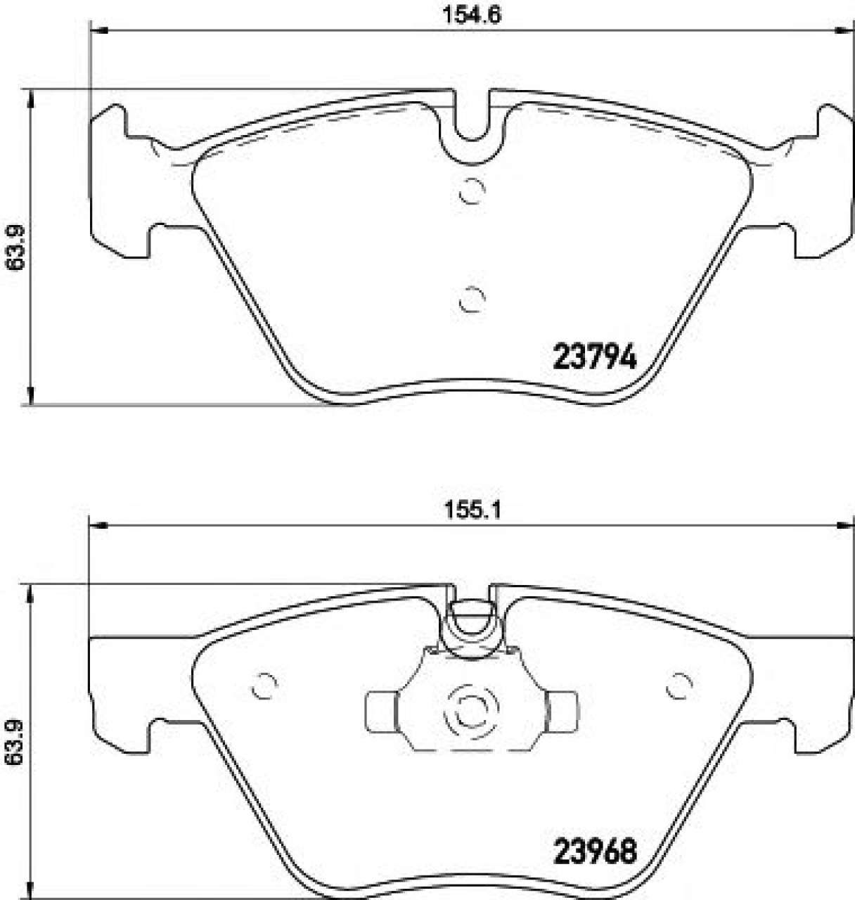 Set placute frana,frana disc BMW X1 (E84) (2009 - 2015) TEXTAR 2379401 piesa NOUA