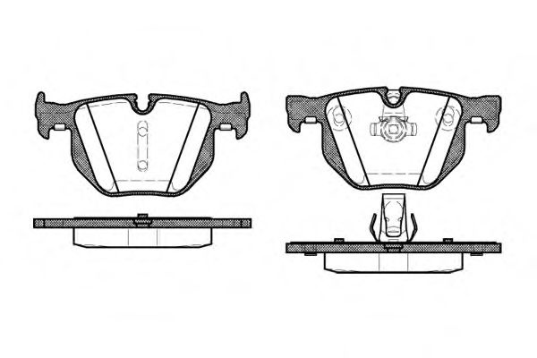 Set placute frana,frana disc BMW X1 (E84) (2009 - 2015) REMSA 0381.60 piesa NOUA