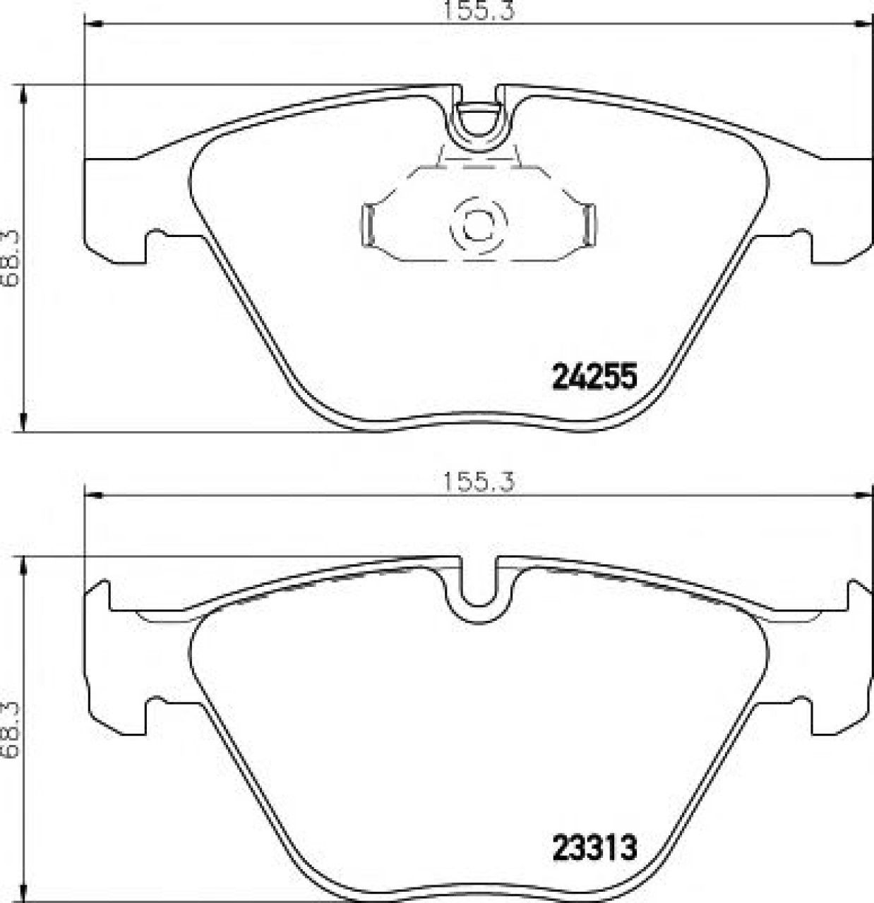 Set placute frana,frana disc BMW X1 (E84) (2009 - 2015) TEXTAR 2331301 piesa NOUA