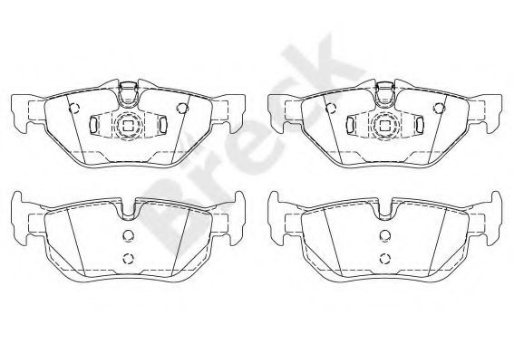 Set placute frana,frana disc BMW X1 (E84) (2009 - 2015) Break 23927 00 704 00 piesa NOUA