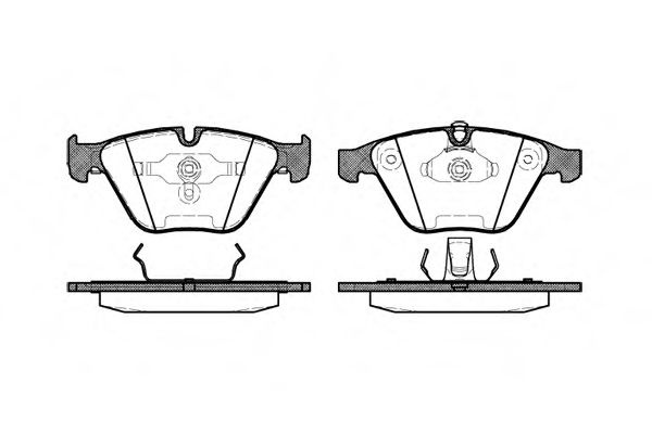 Set placute frana,frana disc BMW X1 (E84) (2009 - 2015) REMSA 0857.00 piesa NOUA